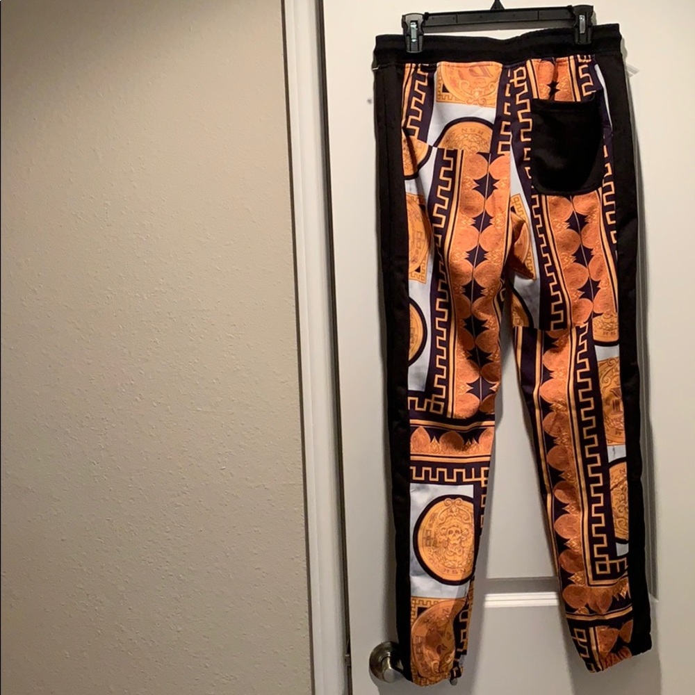 Reason Black & Gold Joggers Track Pants - Picture 3 of 12
